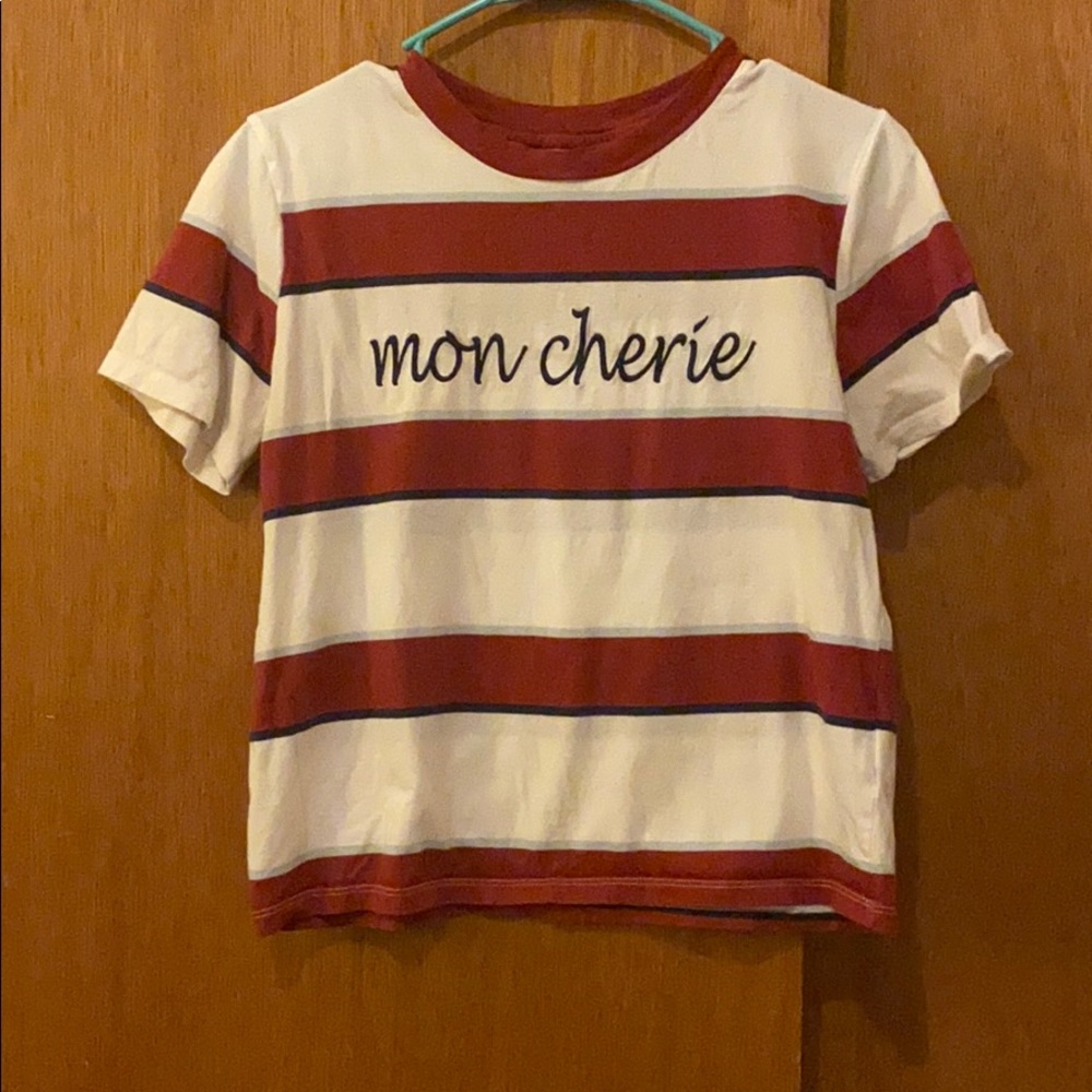 Red and white striped shirt!